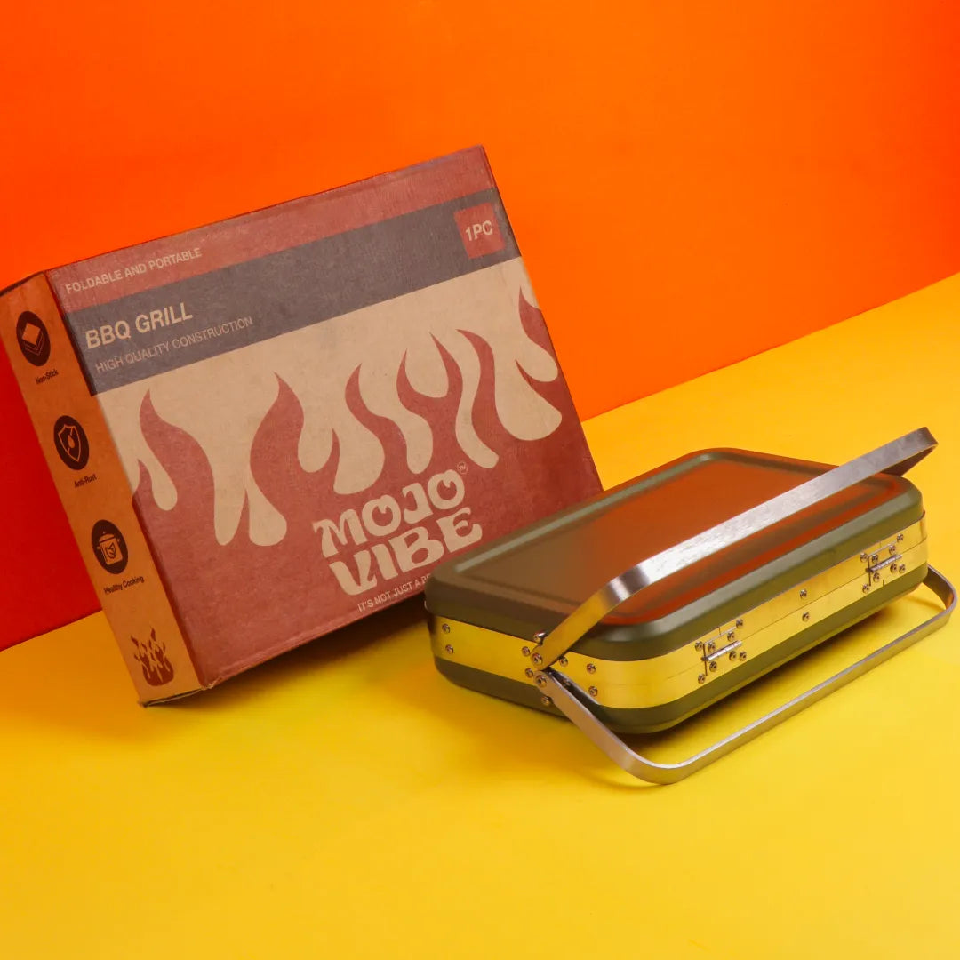 Heavy Duty Portable BBQ Grill - Green