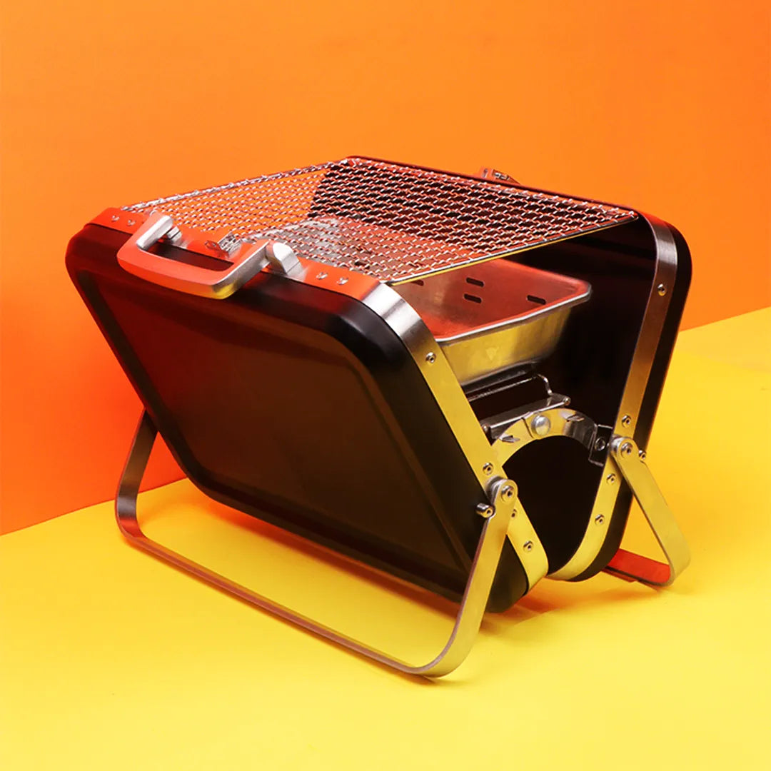Heavy Duty Portable BBQ Grill - Black MOJOVIBE