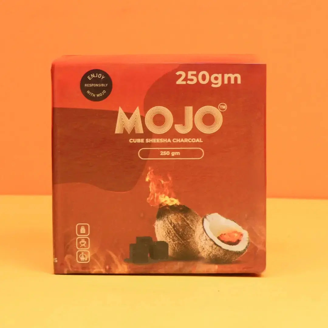 Mojo cube sheesha charcoal 250gm pack with coconut