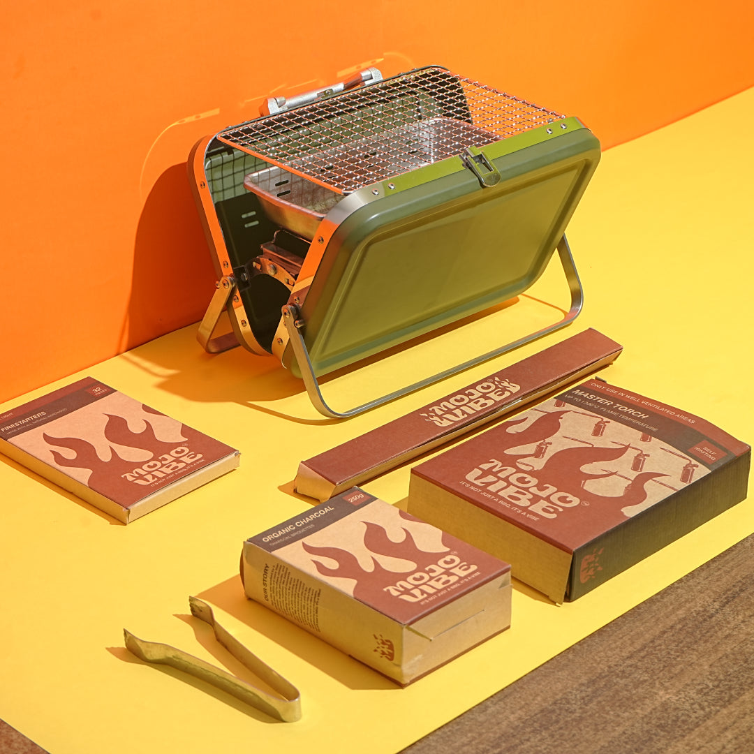 Heavy Duty Portable BBQ Grilling Kit