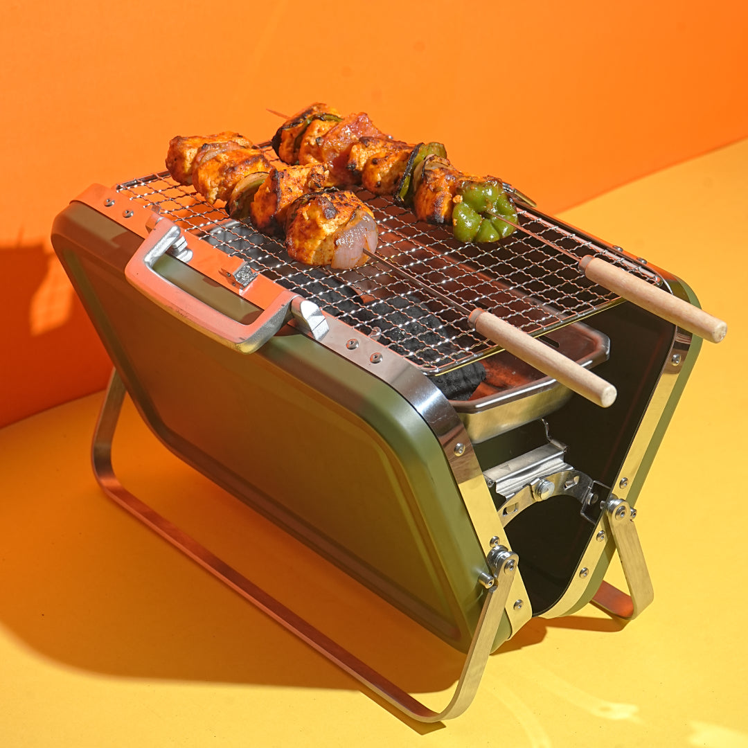 Heavy Duty Portable BBQ Grilling Kit