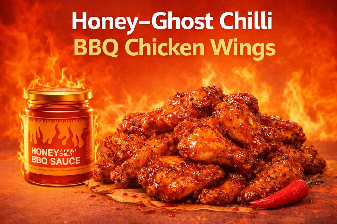 Honey–Ghost Chilli BBQ Chicken Wings