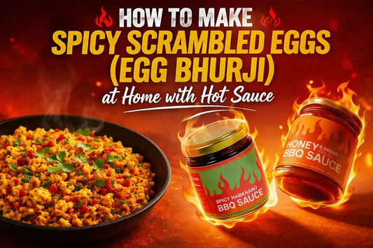 How to Make Spicy Scrambled Eggs (Egg Bhurji) at Home with Hot Sauce