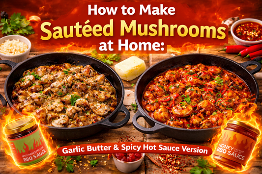 How to Make Sautéed Mushrooms at Home: Garlic Butter & Spicy Hot Sauce Version