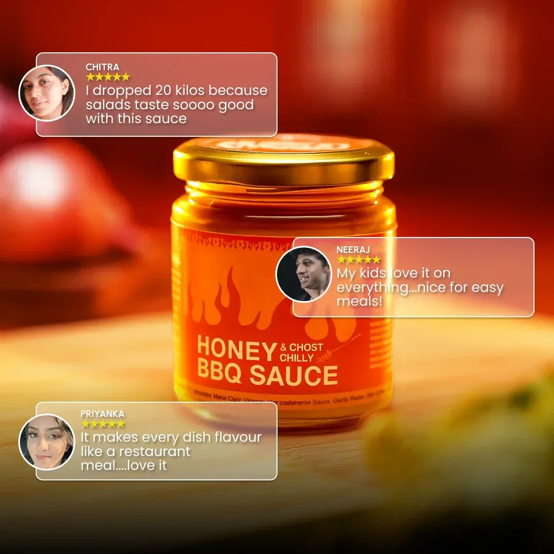 Jar of Honey & Ghost Chilly BBQ Sauce 