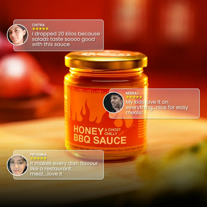 Jar of Honey & Ghost Chilly BBQ Sauce 
